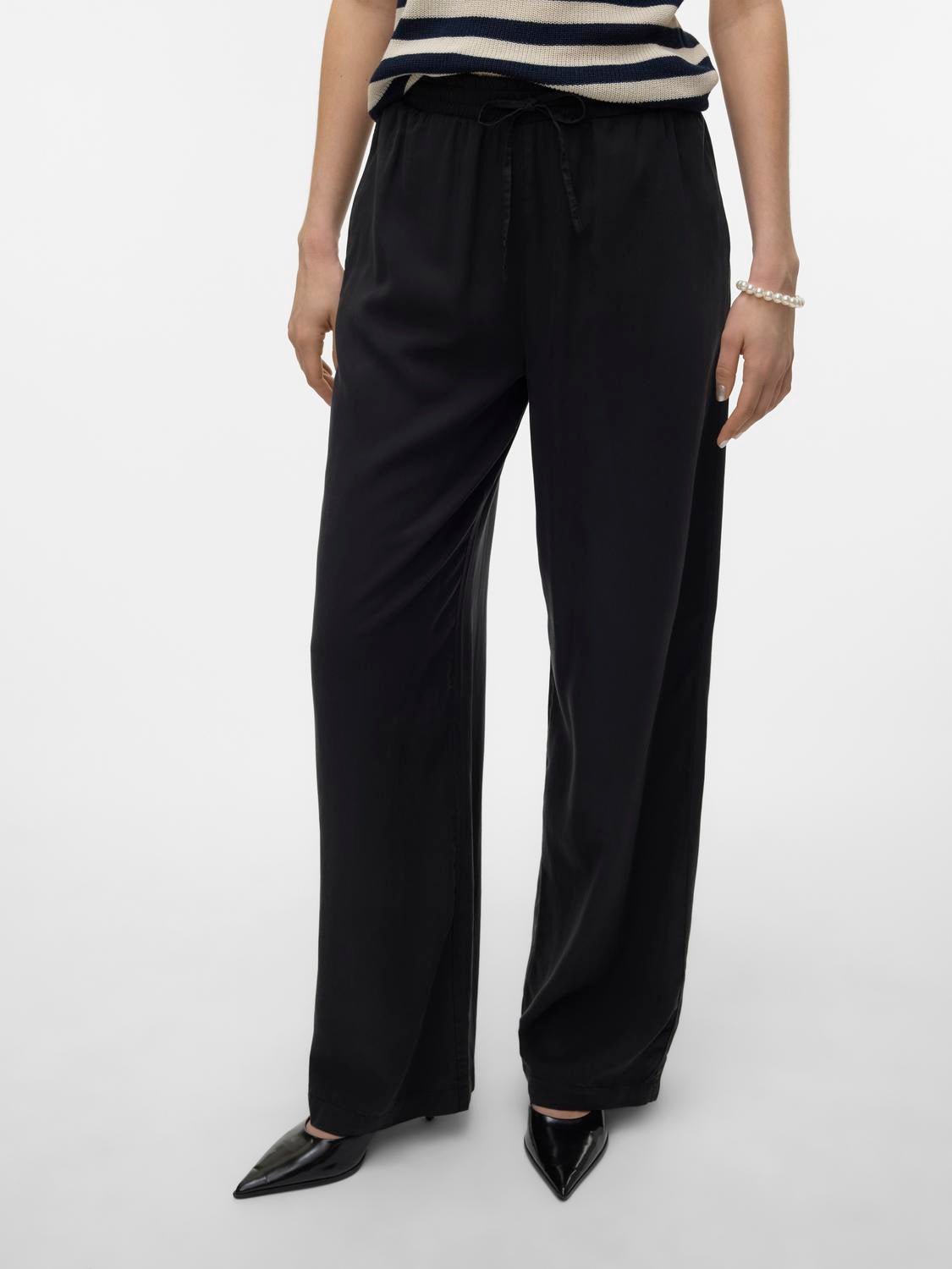 VMBREE Trousers - Black Denim - VERO MODA & VILA Bergvik